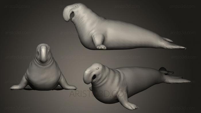 Animal figurines (STKJ_0264) 3D model for CNC machine